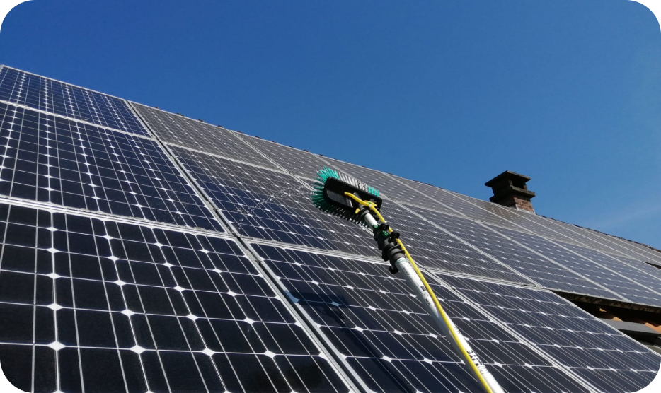 Schoonmaak zonnepanelen