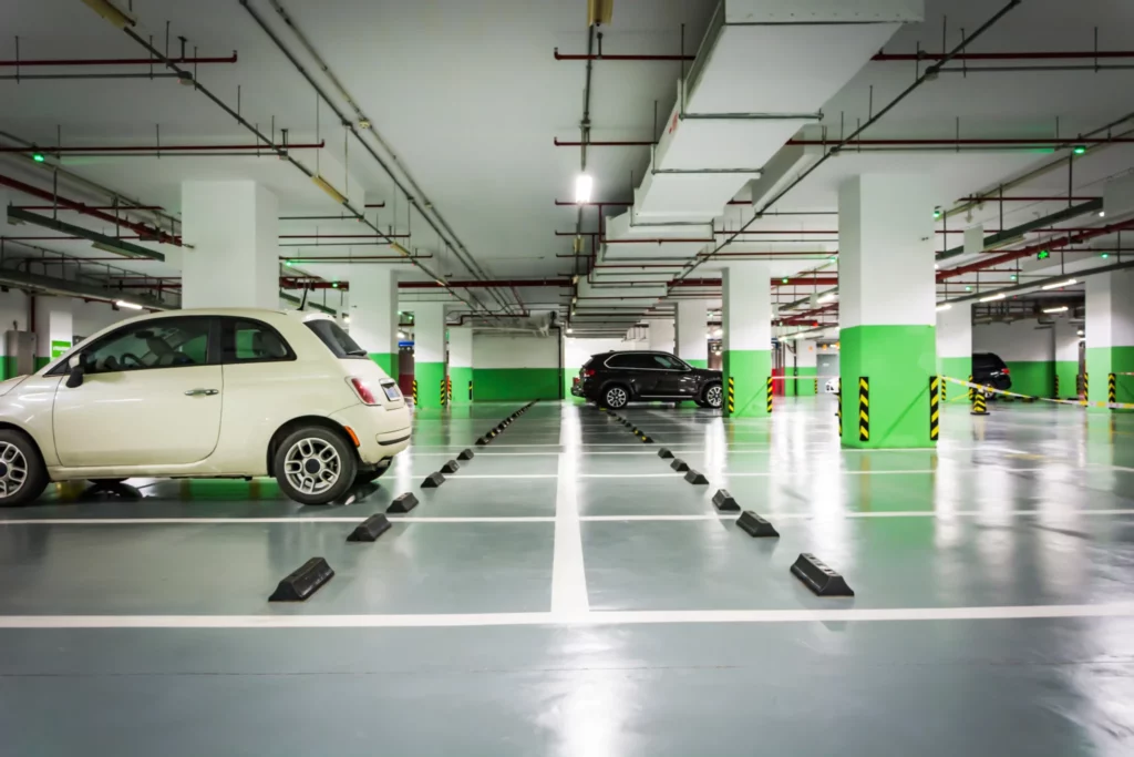 Schoonmaak parking