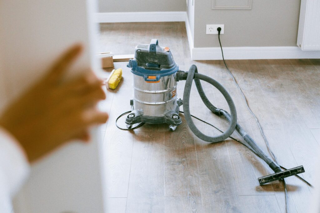 Schoonmaak na renovatie